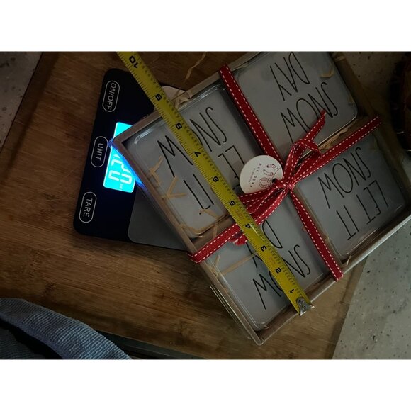 Rae Dunn "Let It Snow/Snow Day" Coaster Set Of 4 - Picture 7 of 8